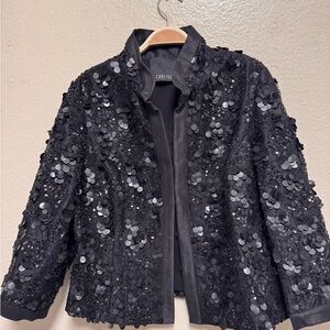 Carlisle Black Sequin Blazer